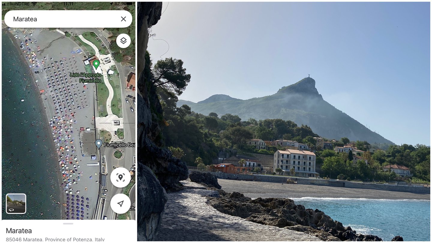 Vergleich GoogleMaps - Coronawirklichkeit