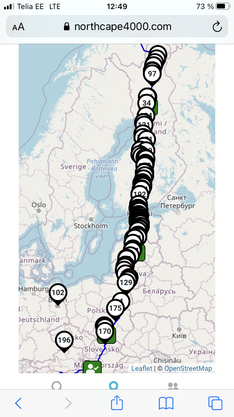 Live-Tracking der Teilnehmer